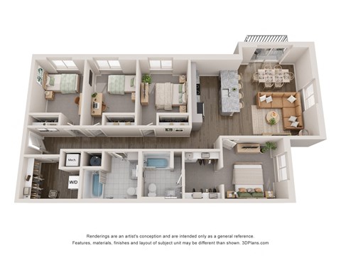 4 Bedroom 2 Bathroom Affordable Apartments in Casa Grande Arizona